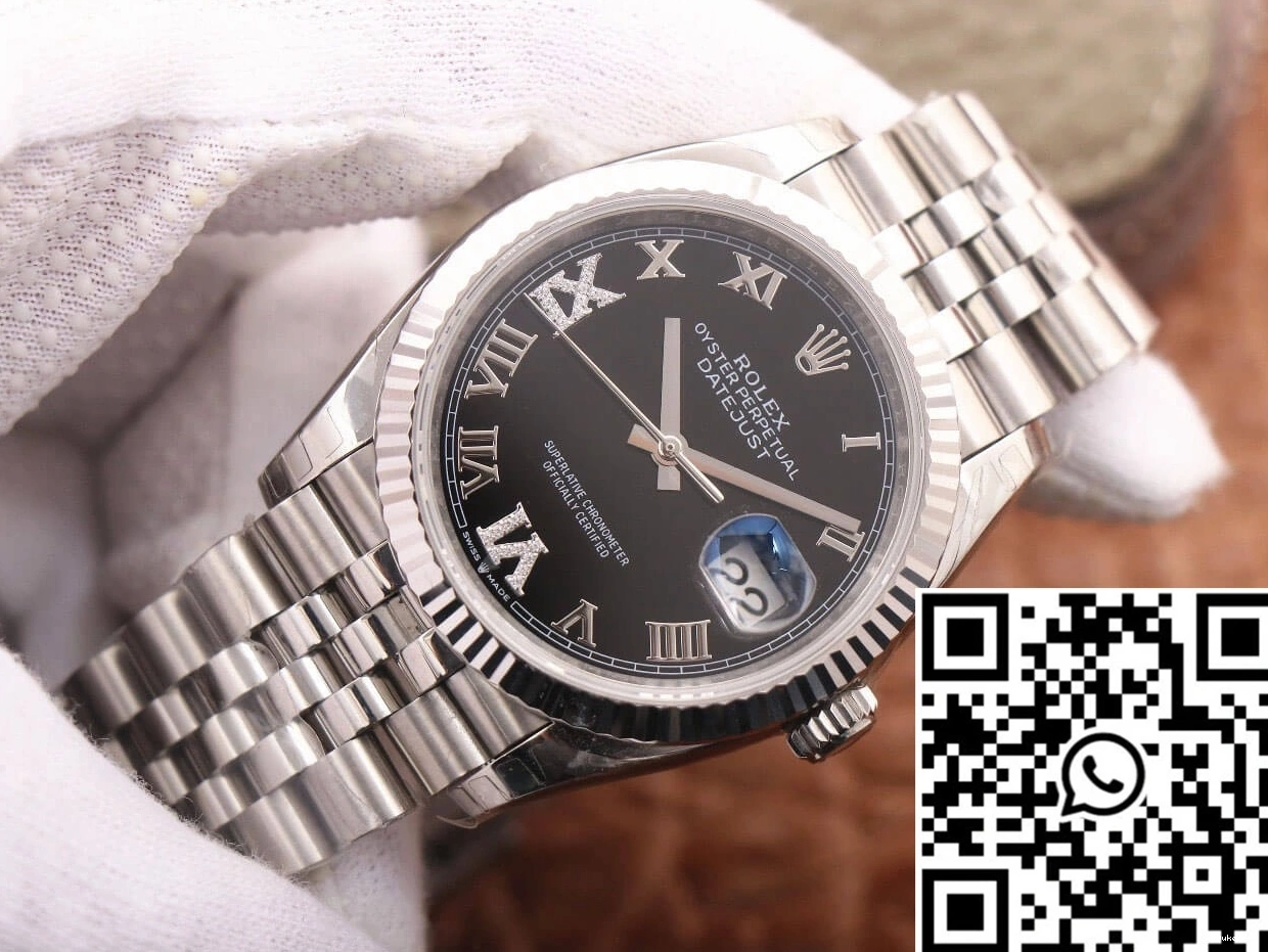 M126233 Diamond-set EW Black Rolex Datejust Dial Factory 0508